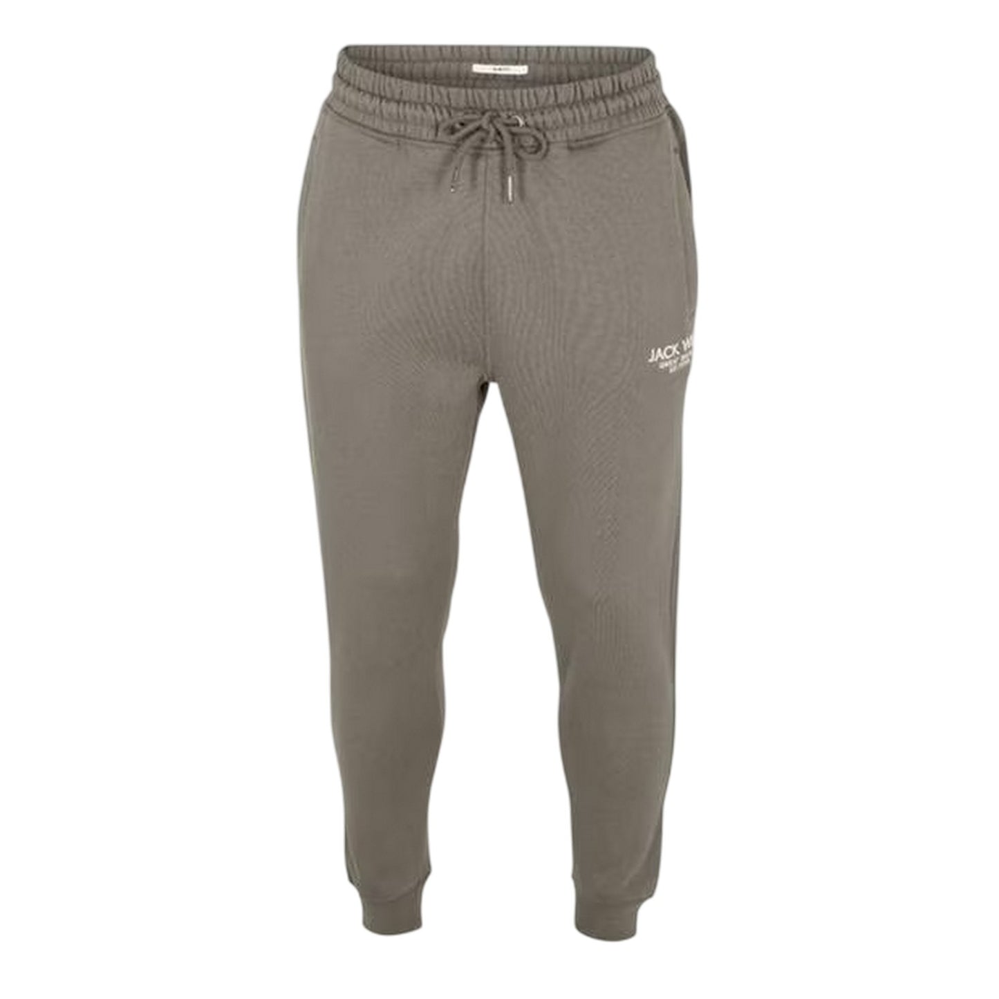 Slate - Front - Jack Wills Mens Haydor Cotton Logo Joggers