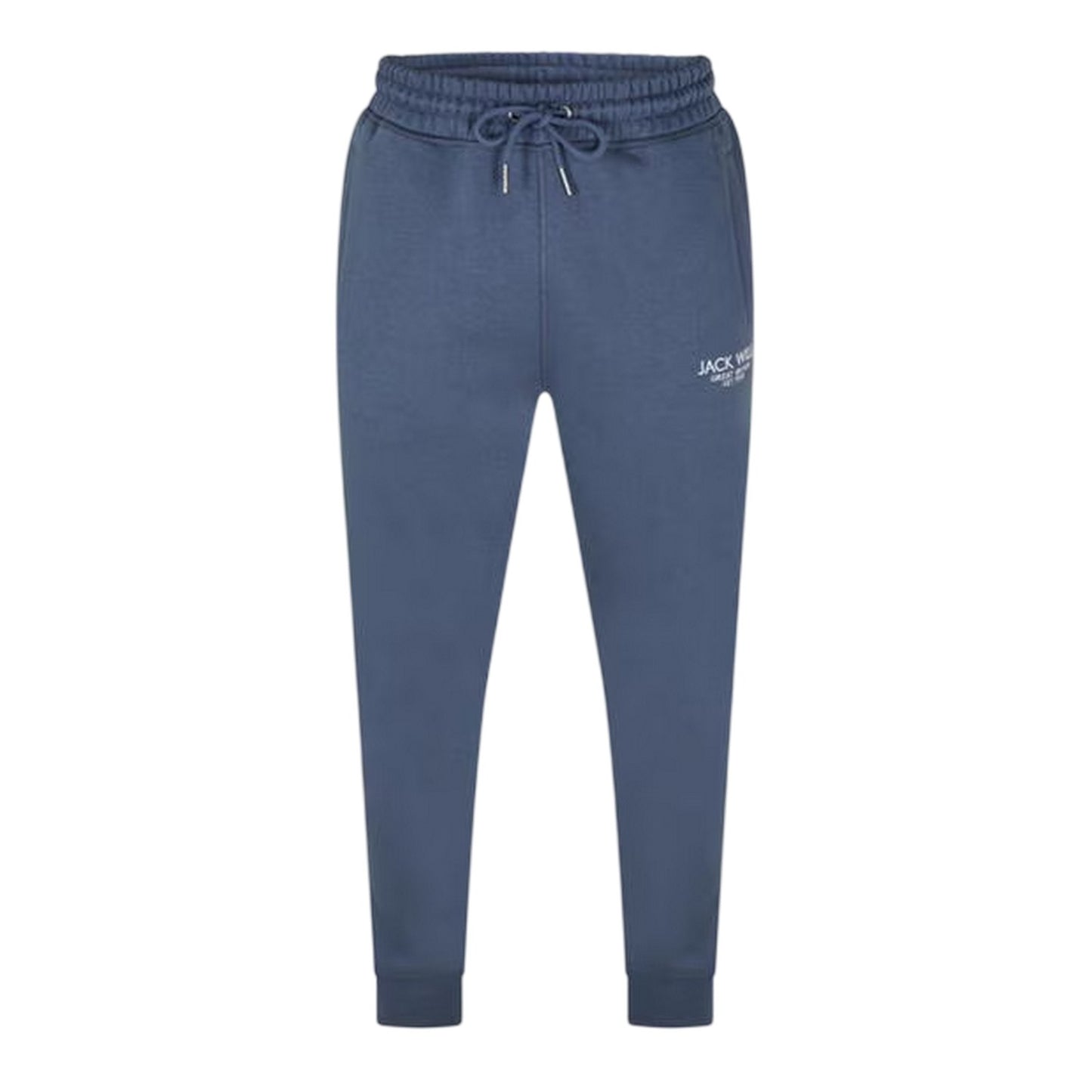 Indigo - Front - Jack Wills Mens Haydor Cotton Logo Joggers