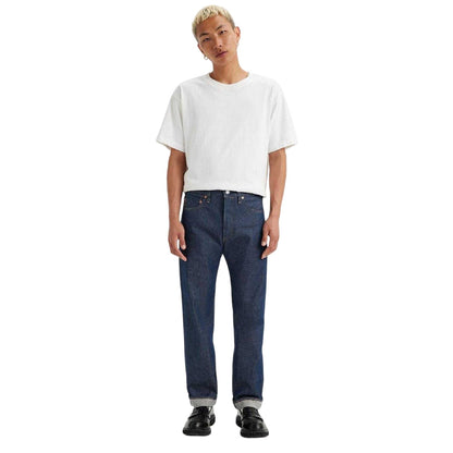 Dark Blue - Side - Levis Mens 80's Mid Rise Straight Leg Jeans