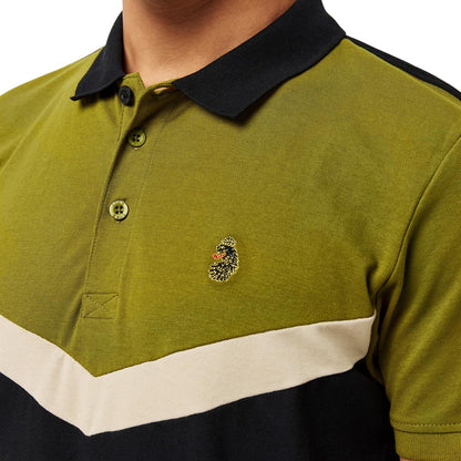 Cardamom Seed-Black - Side - Luke 1977 Mens Cala Mayor Chevron Polo Shirt