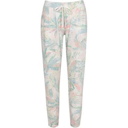 Desert-Tropical - Front - PJ Salvage Womens-Ladies Palm Print Relaxed Fit Lounge Pants