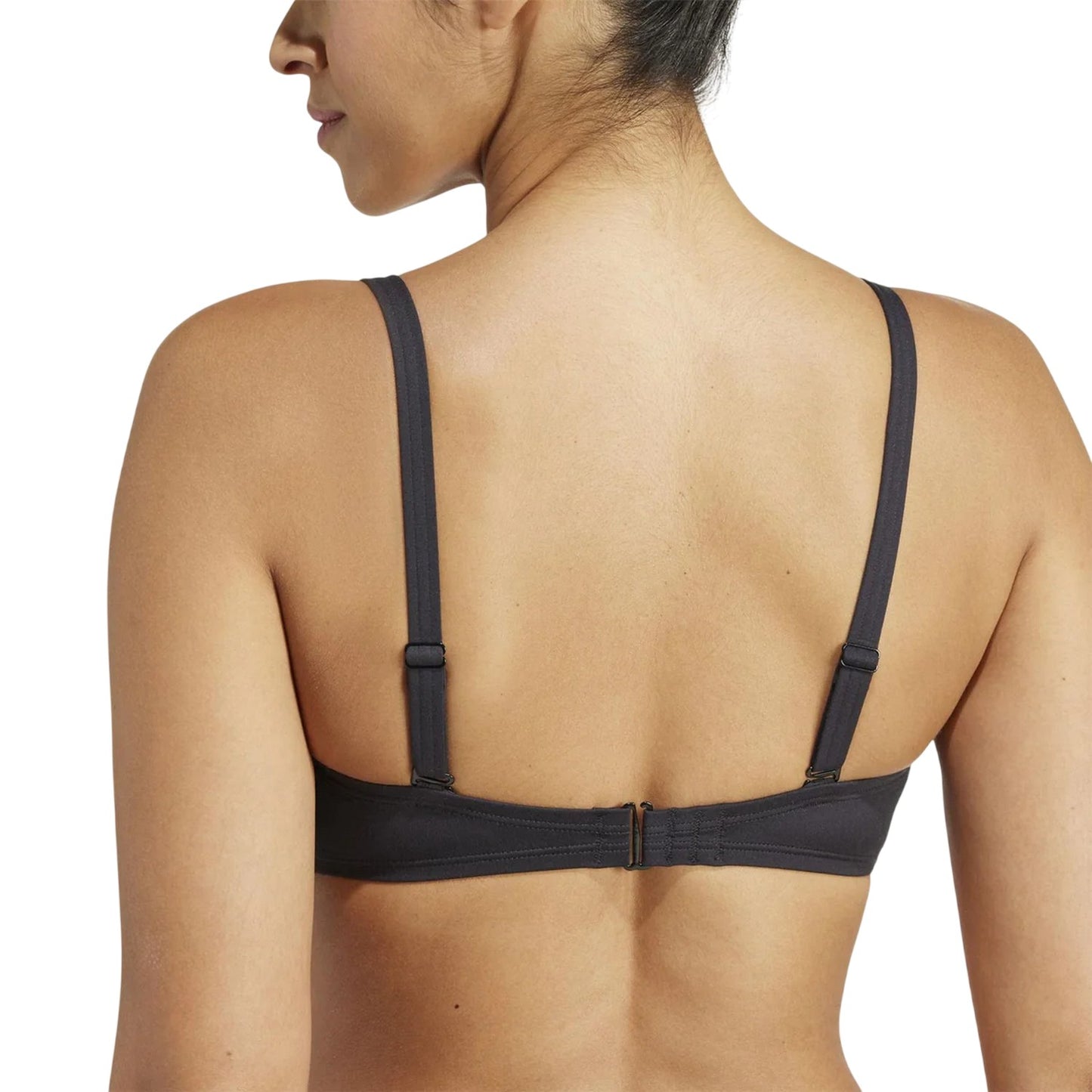 Black - Lifestyle - Adidas Womens-Ladies Bandea Logo Bikini Top