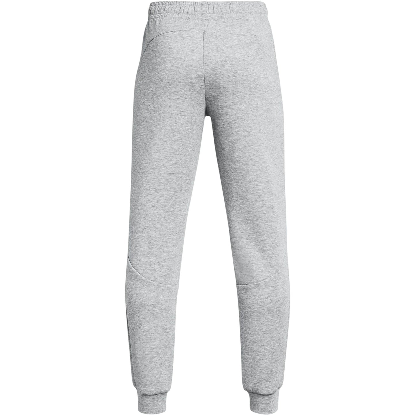 Grey - Back - Under Armour Childrens-Kids Unstoppable Fleece Slim Joggers