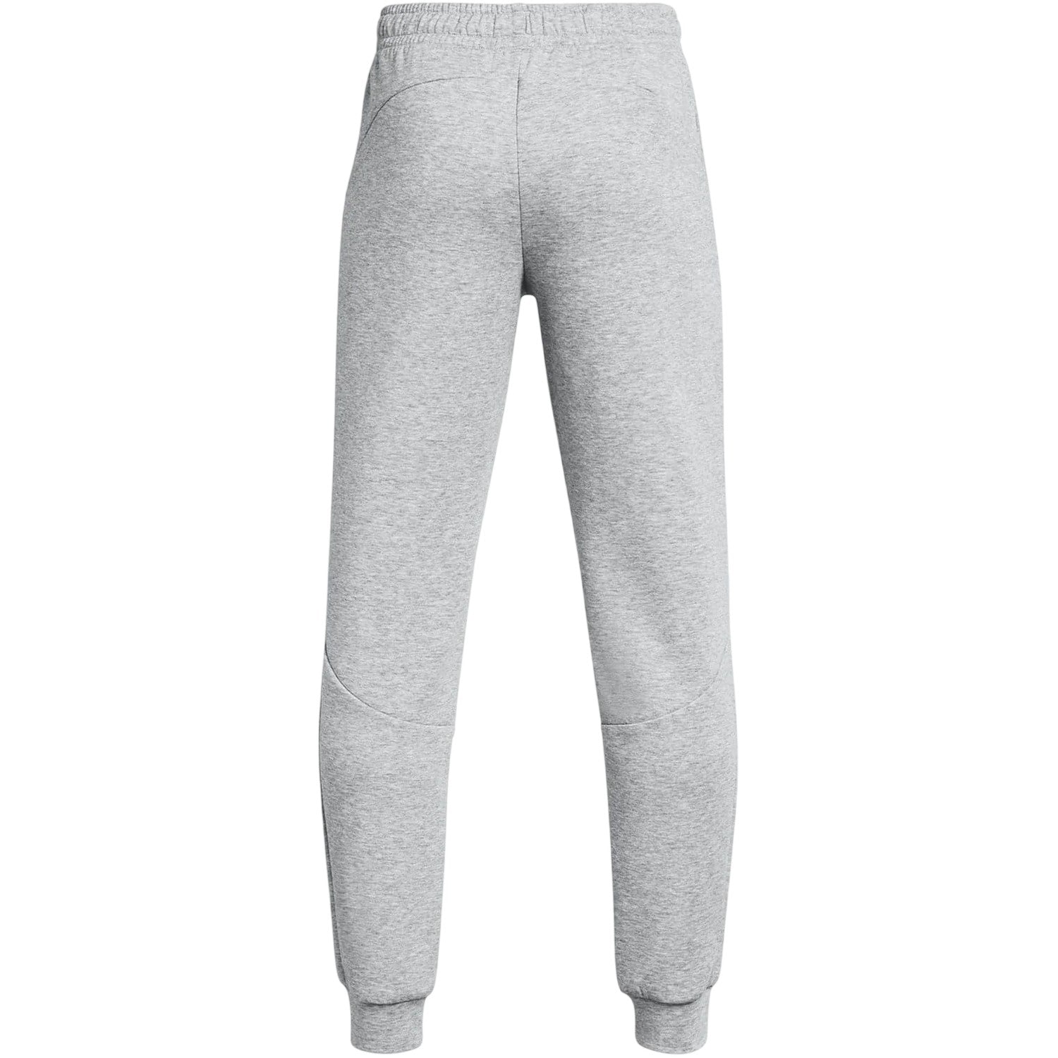 Grey - Back - Under Armour Childrens-Kids Unstoppable Fleece Slim Joggers