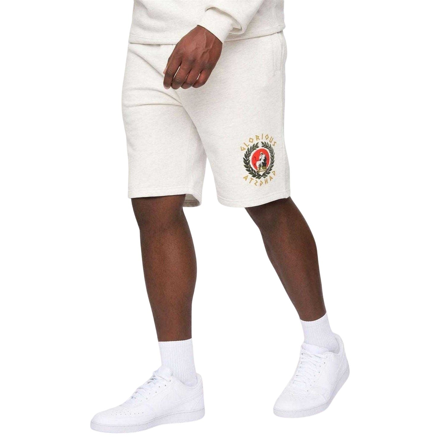 Grey - Lifestyle - Glorious Gangsta Mens Ceazar Cotton Blend Shorts