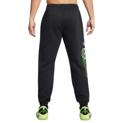 Black-Green - Back - Under Armour Mens Curry Joggers
