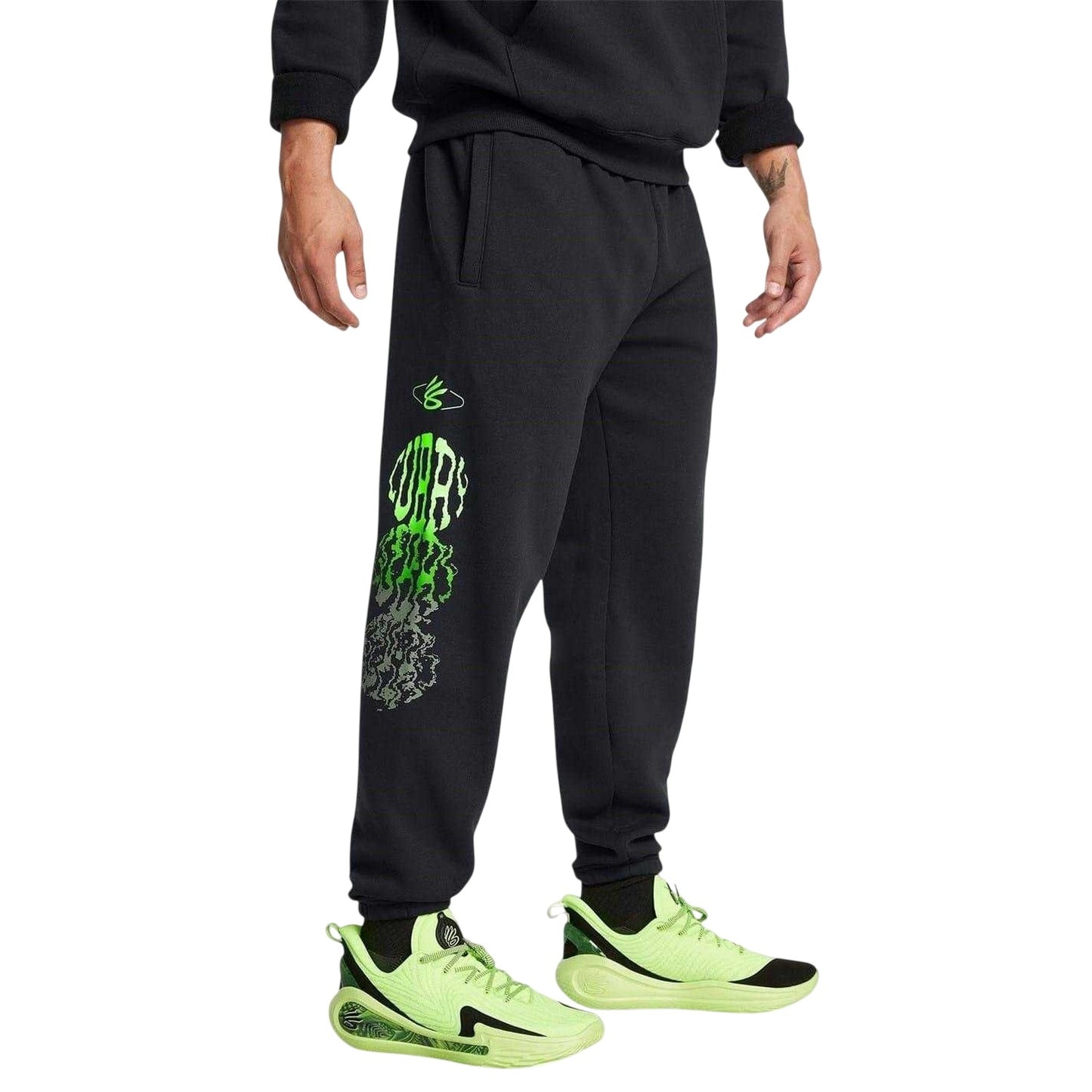 Black-Green - Lifestyle - Under Armour Mens Curry Joggers