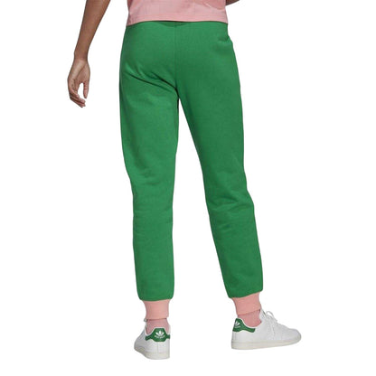 Green - Back - Adidas Womens-Ladies 70S Cotton Contrast Logo Sweatpants