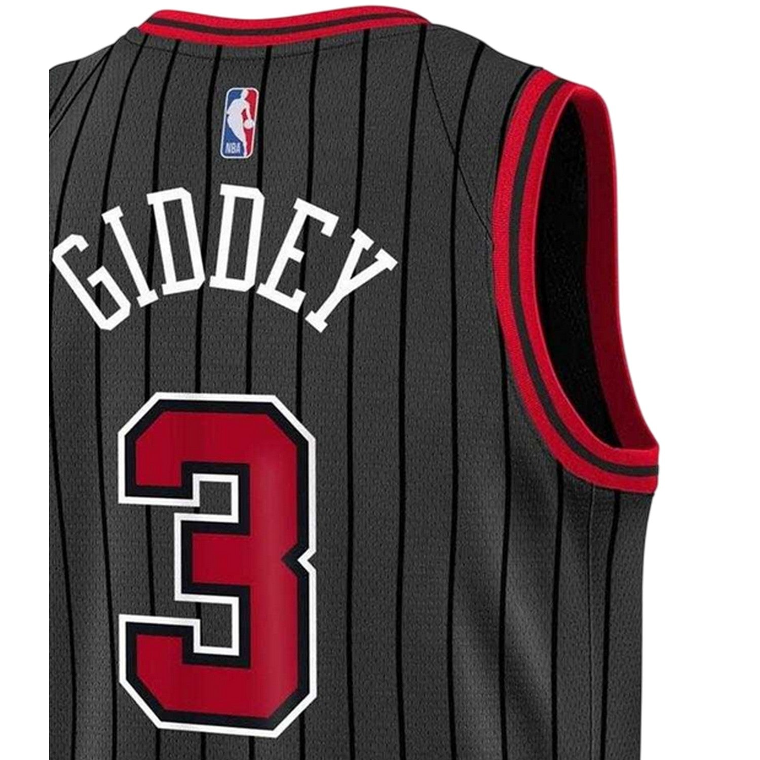 Black - Lifestyle - Nike Childrens-Kids Giddey Chicago Bulls Basketball Jersey