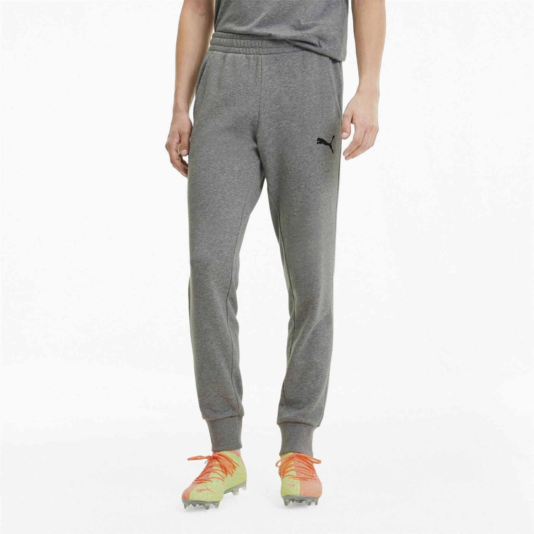 Medium Grey - Side - Puma Mens TeamGoal 23 Jersey Joggers