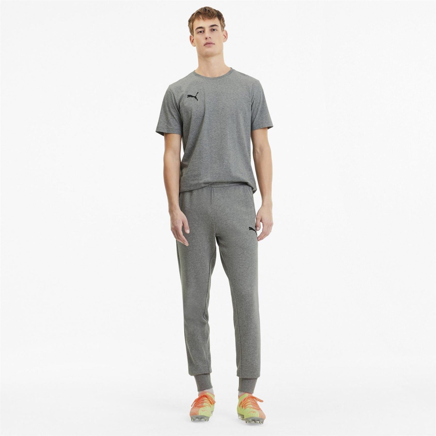 Medium Grey - Pack Shot - Puma Mens TeamGoal 23 Jersey Joggers
