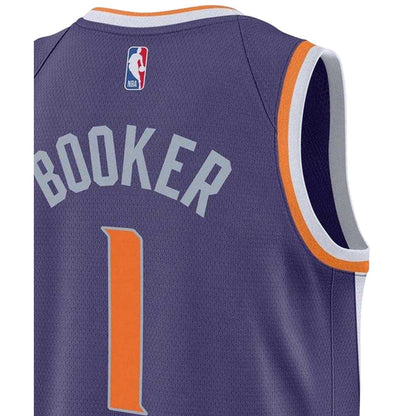 New Purple - Side - Nike Childrens-Kids Booker Phoenix Suns Basketball Jersey