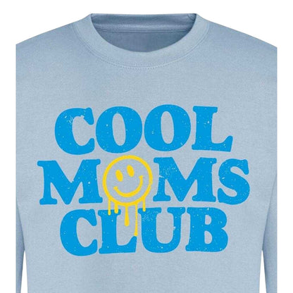 Blue - Side - AWD Womens-Ladies Cool Moms Club Sweatshirt