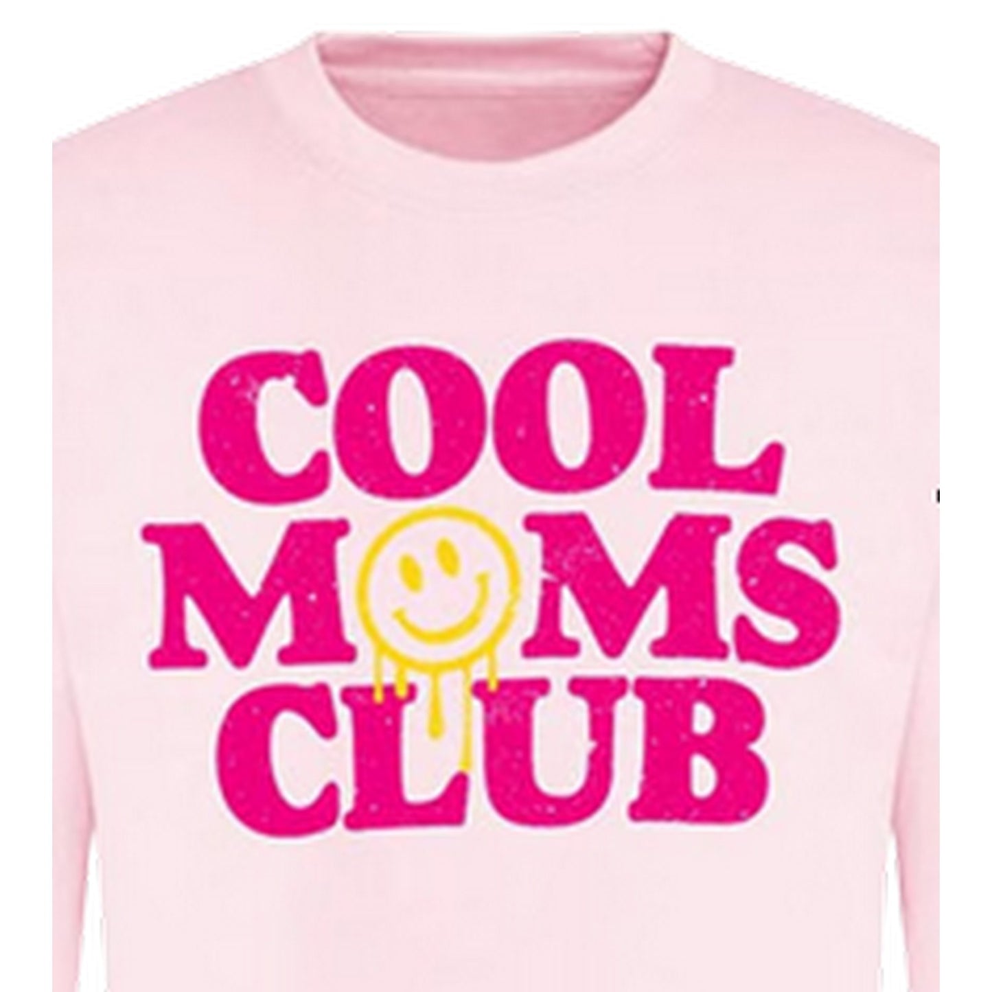 Pink - Side - AWD Womens-Ladies Cool Moms Club Sweatshirt