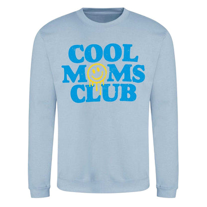 Blue - Front - AWD Womens-Ladies Cool Moms Club Sweatshirt