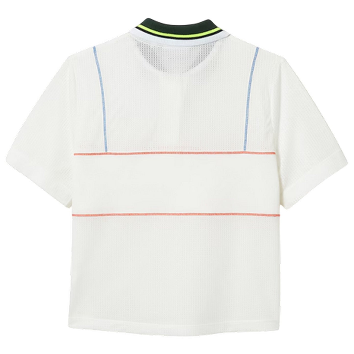 White - Back - Lacoste Womens-Ladies Collared Polo Shirt