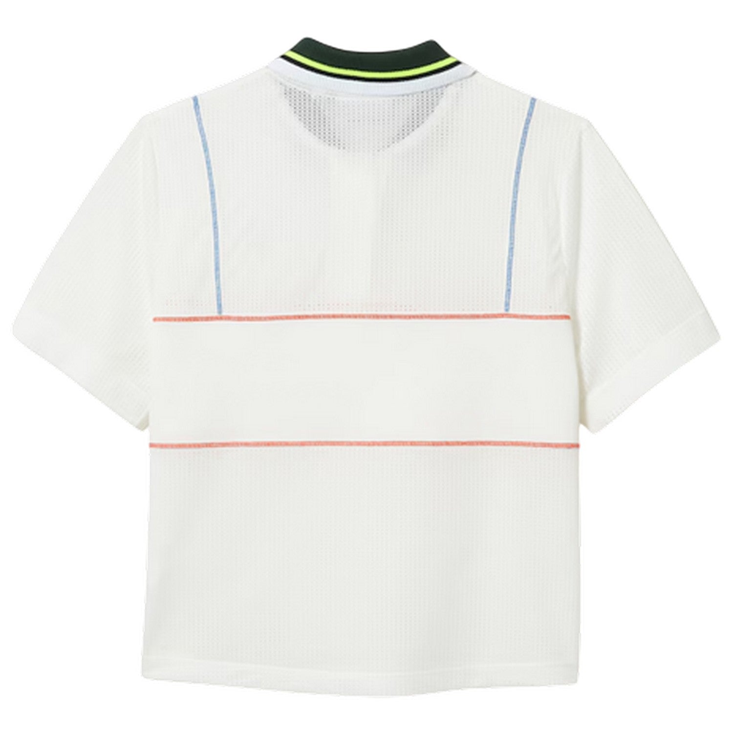 White - Back - Lacoste Womens-Ladies Collared Polo Shirt