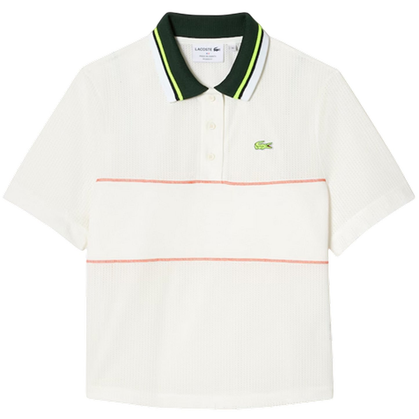 White - Front - Lacoste Womens-Ladies Collared Polo Shirt