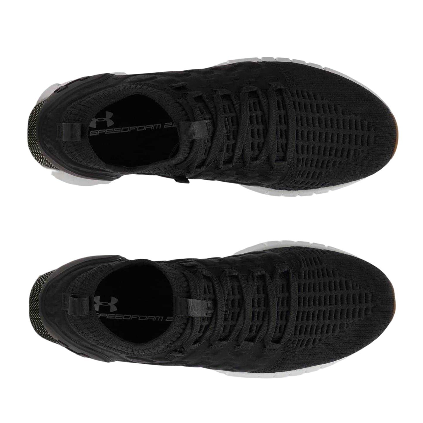 Black - Side - Under Armour Womens-Ladies Phantom Sock Trainers
