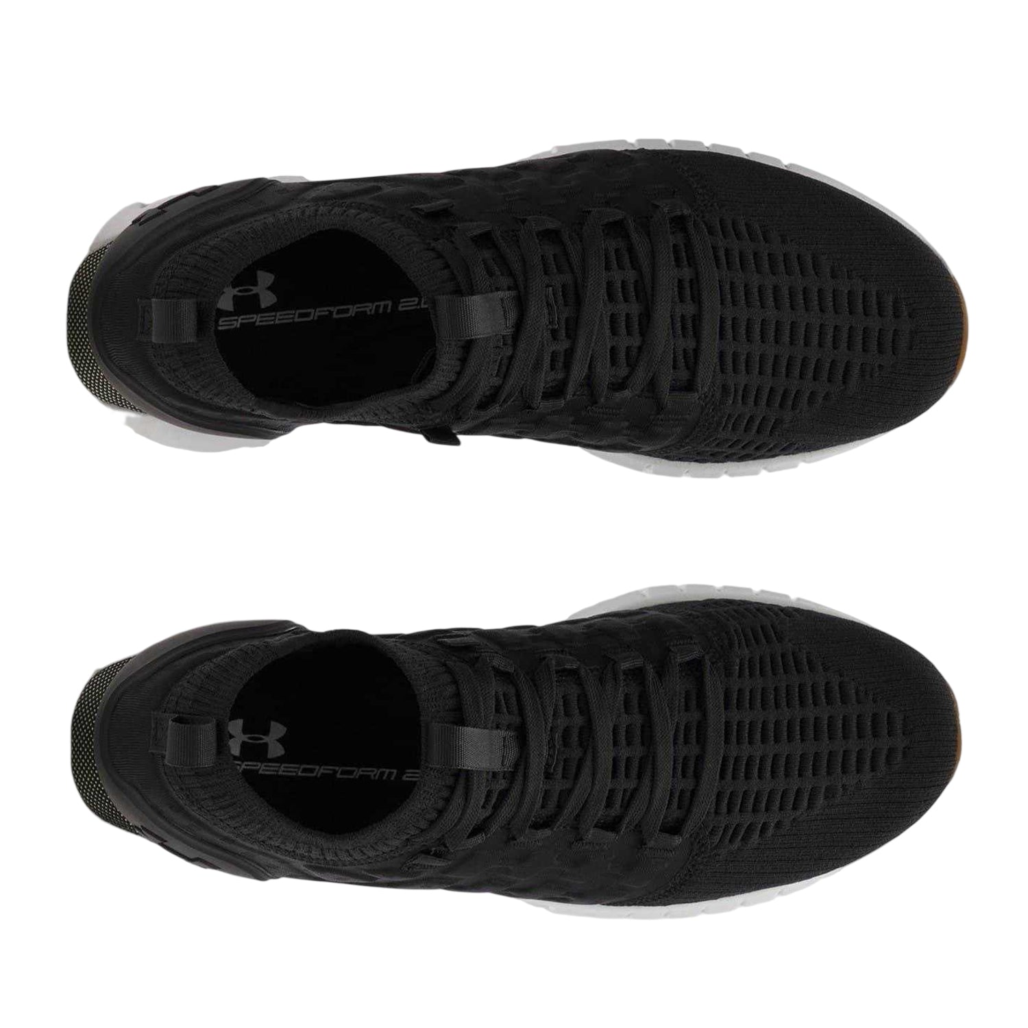 Black - Side - Under Armour Womens-Ladies Phantom Sock Trainers