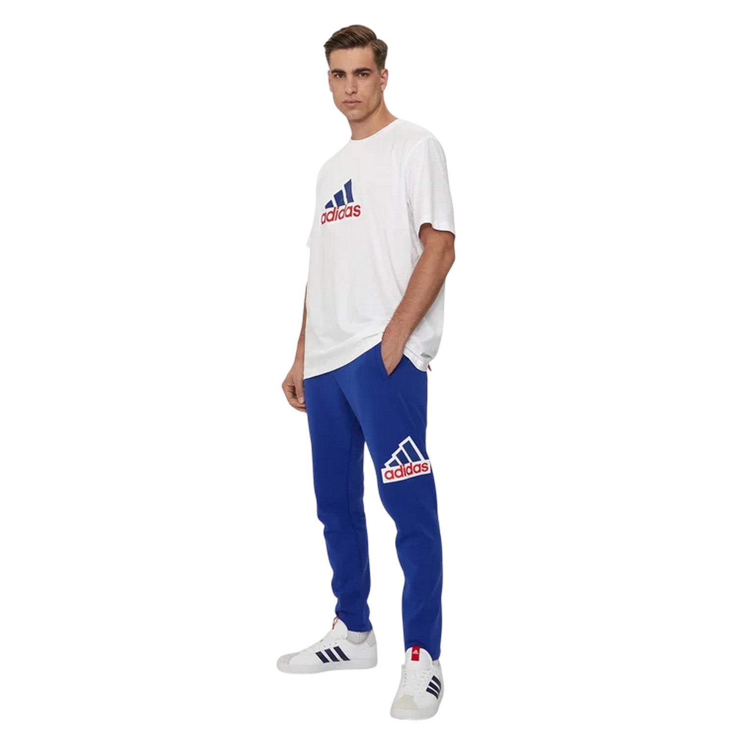 Blue - Pack Shot - Adidas Mens Badge Of Sport Joggers