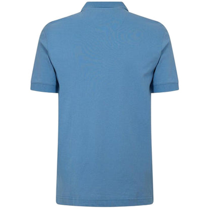 Blue - Back - Farah Mens Emerson Short-Sleeved Polo Shirt