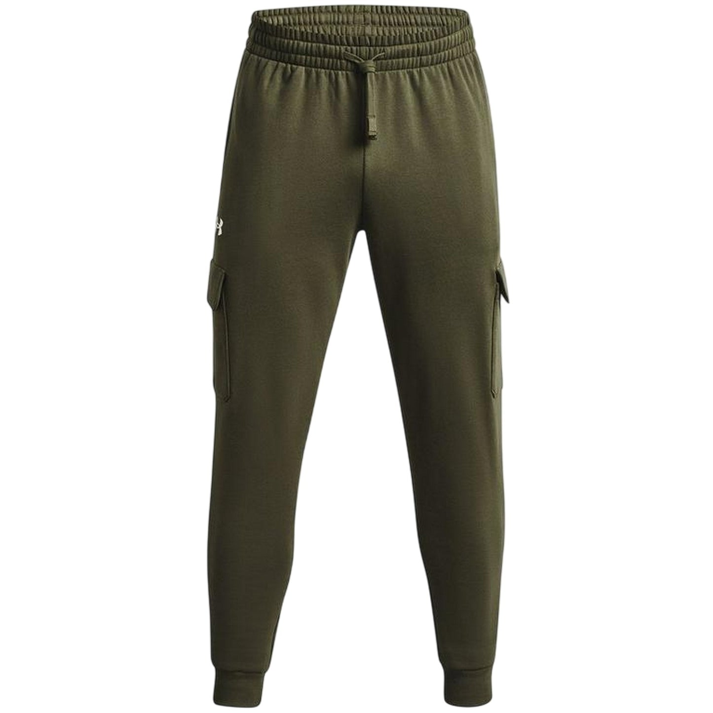 Marine OD Green - Front - Under Armour Mens Rival Fleece Cargo Pocket Joggers