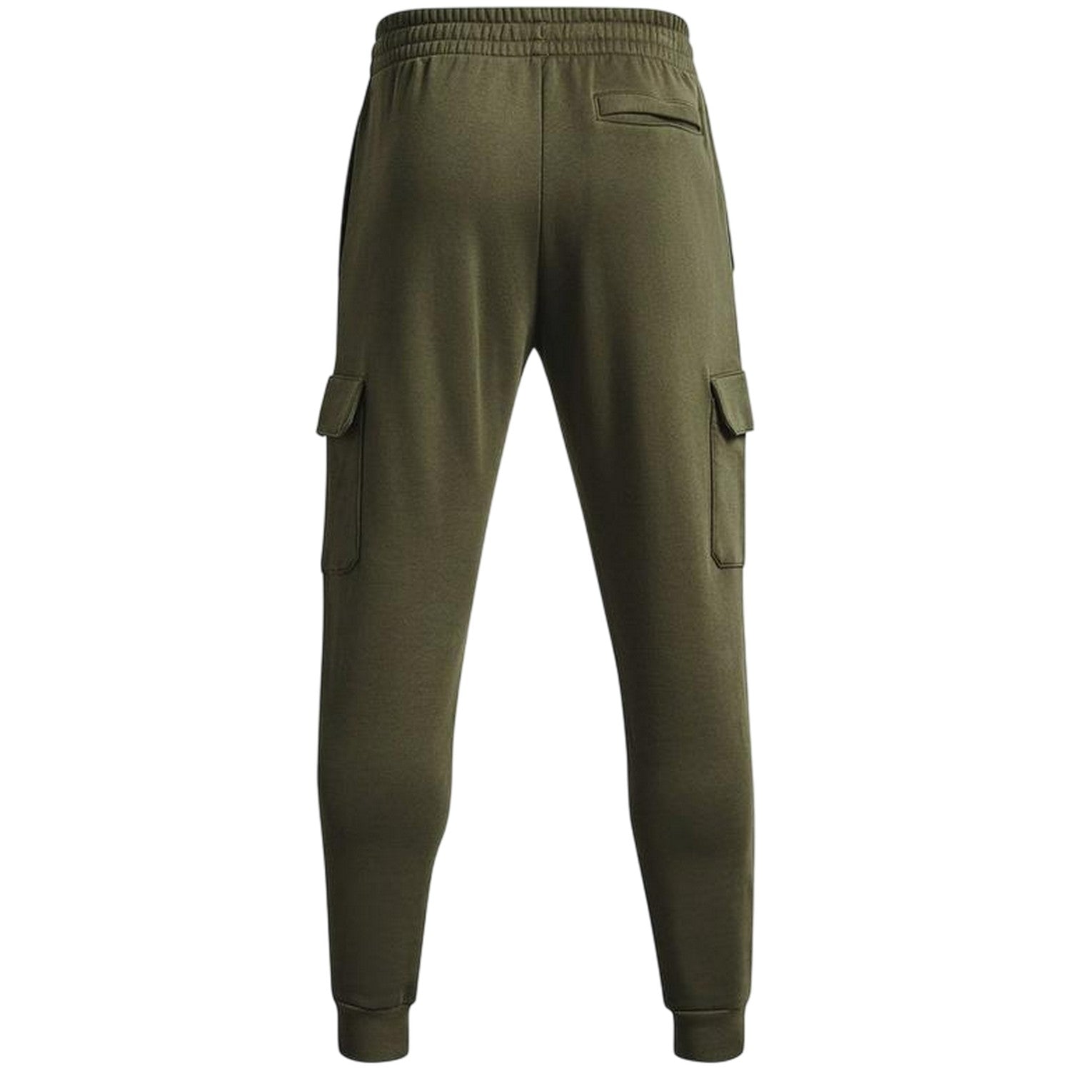 Marine OD Green - Back - Under Armour Mens Rival Fleece Cargo Pocket Joggers