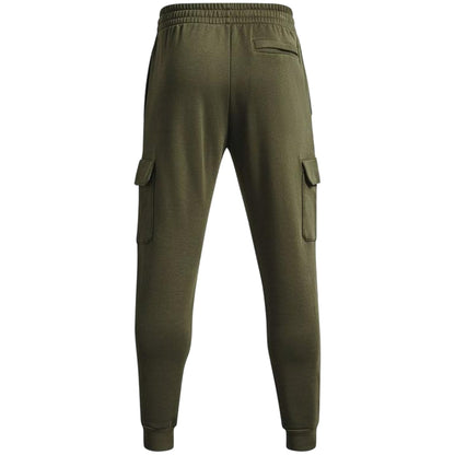 Marine OD Green - Back - Under Armour Mens Rival Fleece Cargo Pocket Joggers