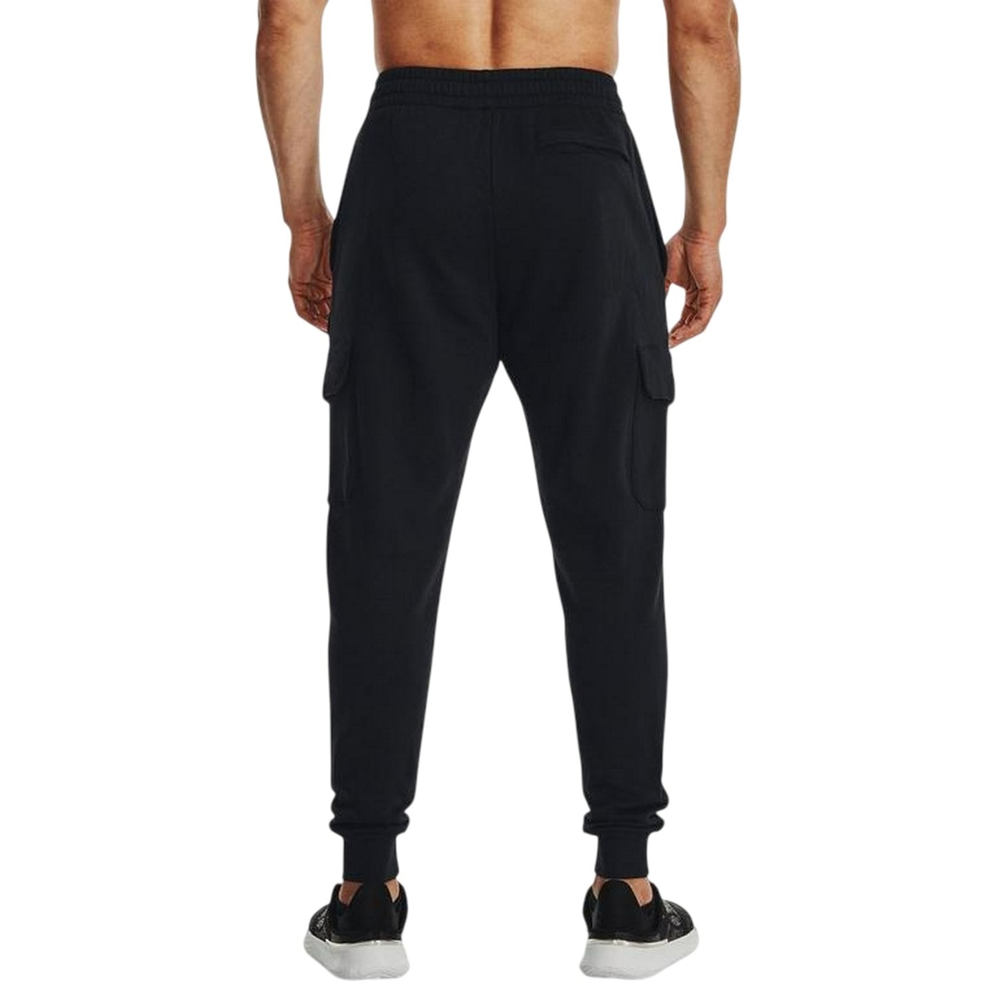 Black-White - Lifestyle - Under Armour Mens Rival Fleece Cargo Pocket Joggers