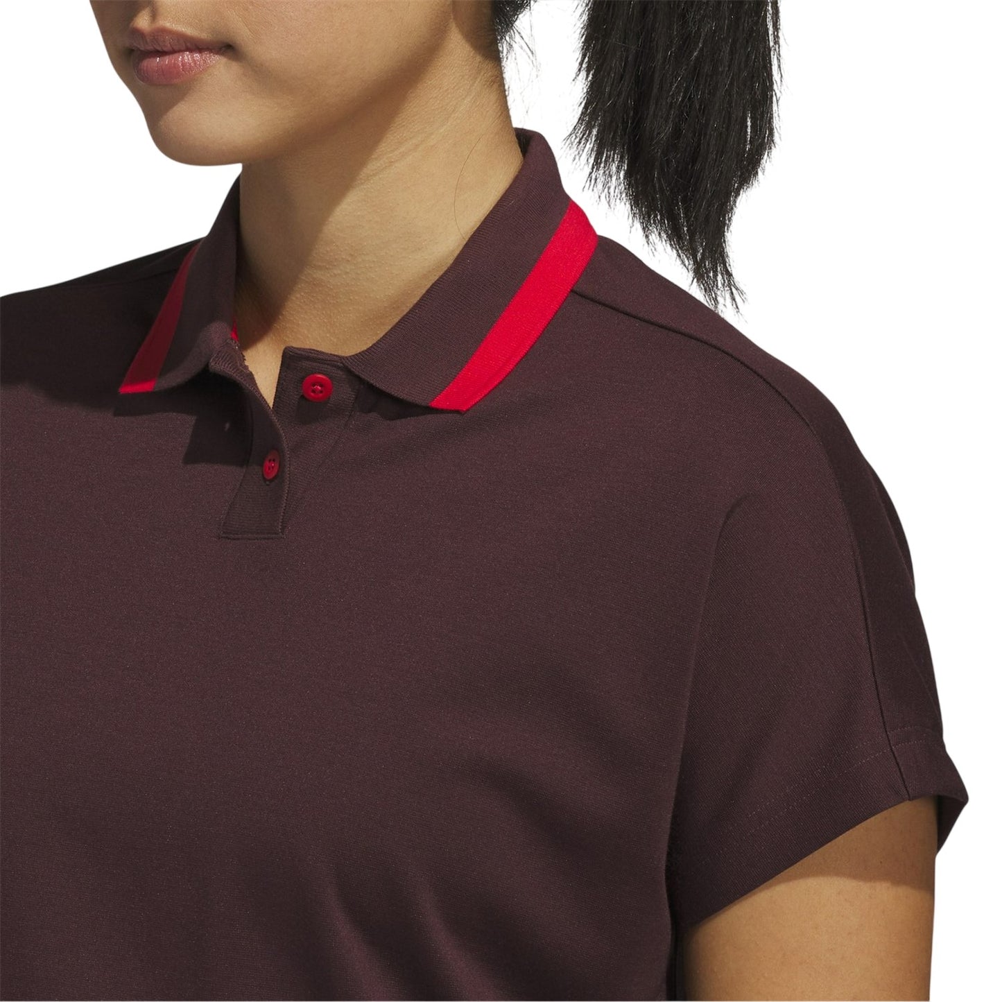Ruby Red - Lifestyle - Adidas Womens-Ladies Collared Polo Shirt