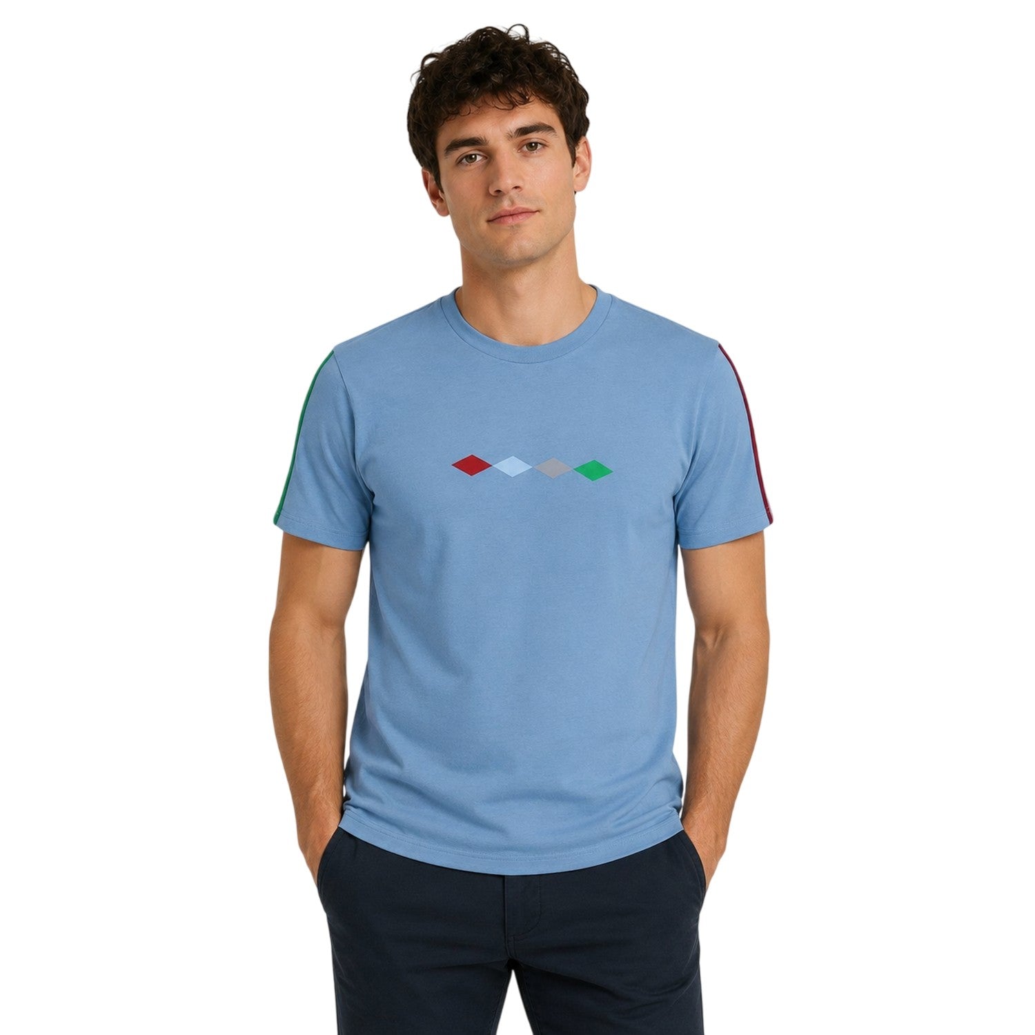 Arctic Ice - Side - Castore Mens Harlequins F.C. Crew Neck T-Shirt