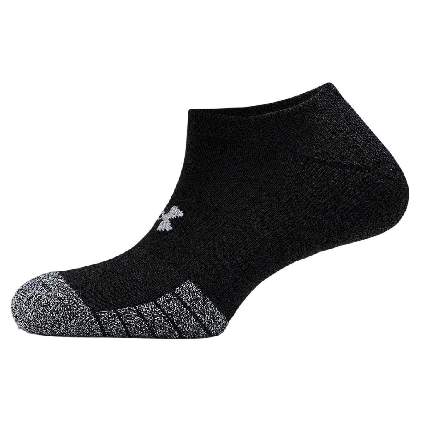 Black - Side - Under Armour Unisex Adult Performance No-Show Socks (Pack of 3)