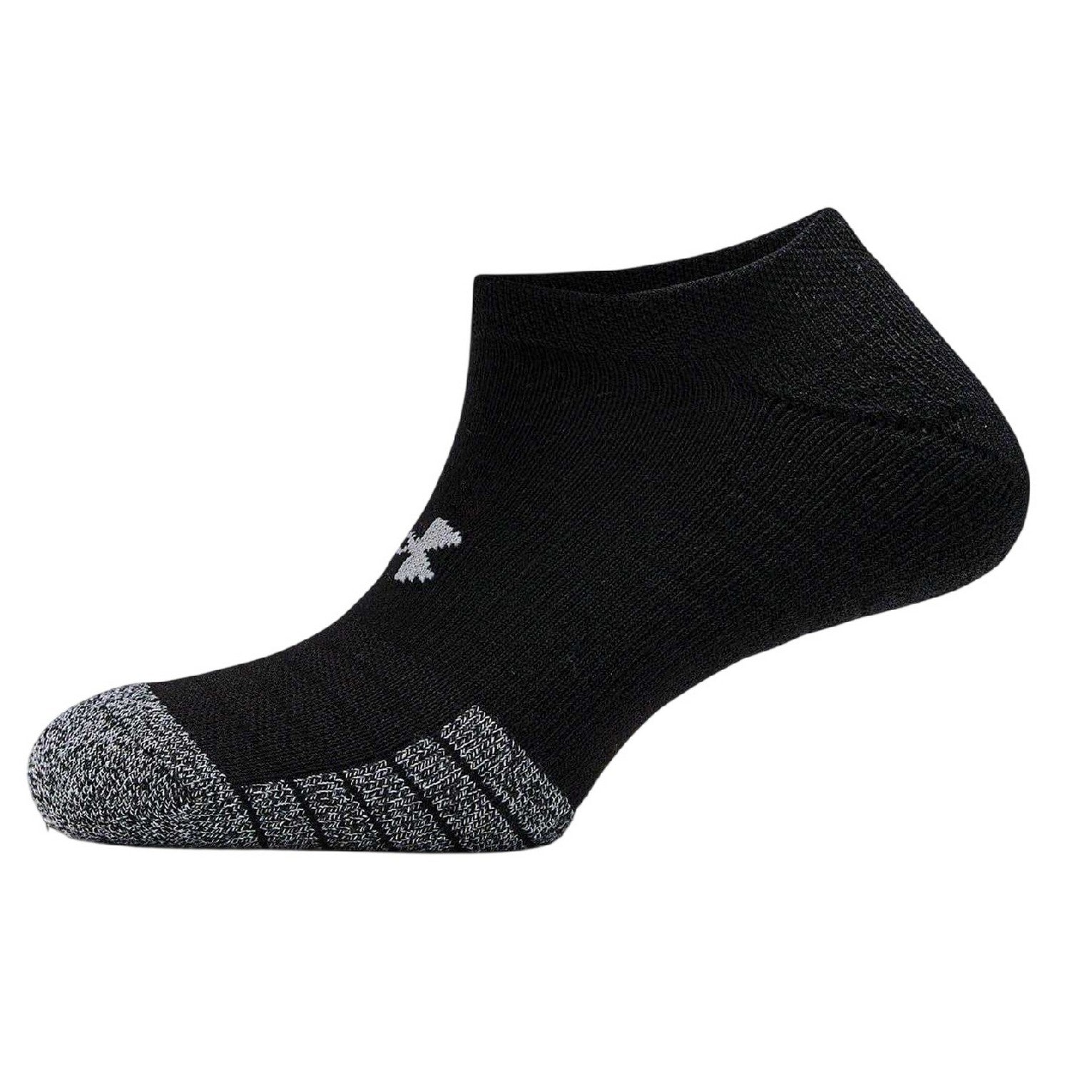 Black - Side - Under Armour Unisex Adult Performance No-Show Socks (Pack of 3)