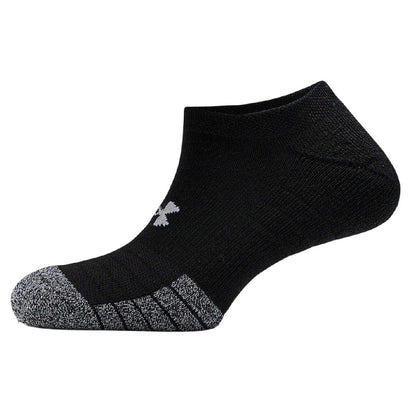 Black - Side - Under Armour Unisex Adult Performance No-Show Socks (Pack of 3)