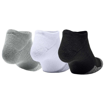 Black-Grey-White - Back - Under Armour Unisex Adult Performance No-Show Socks (Pack of 3)