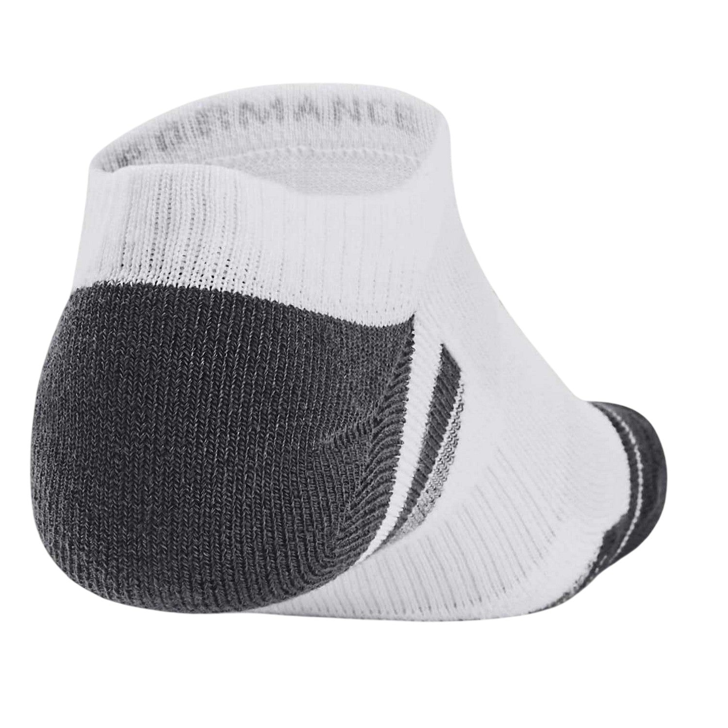 White - Back - Under Armour Unisex Adult Performance No-Show Socks (Pack of 3)