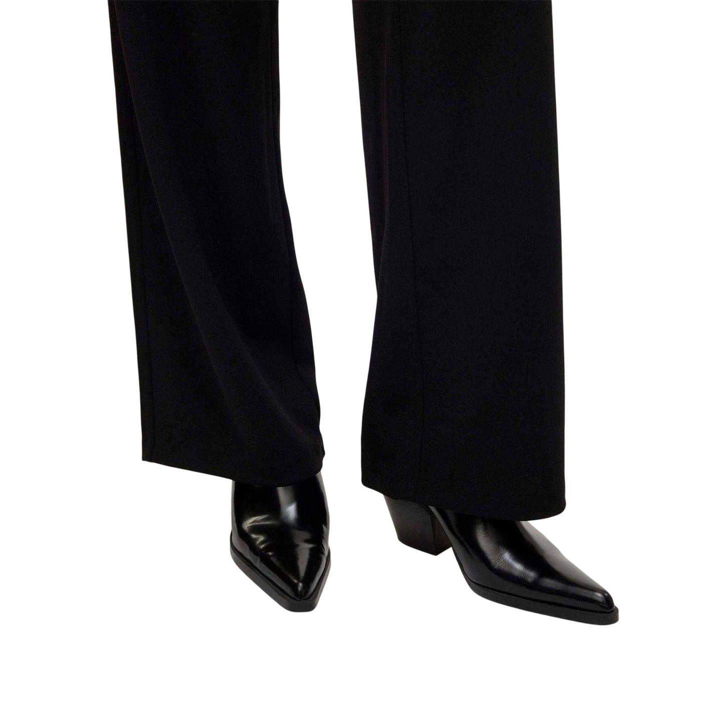 Black - Lifestyle - Vero Moda Womens-Ladies Berlin Plain Relaxed Fit Trousers