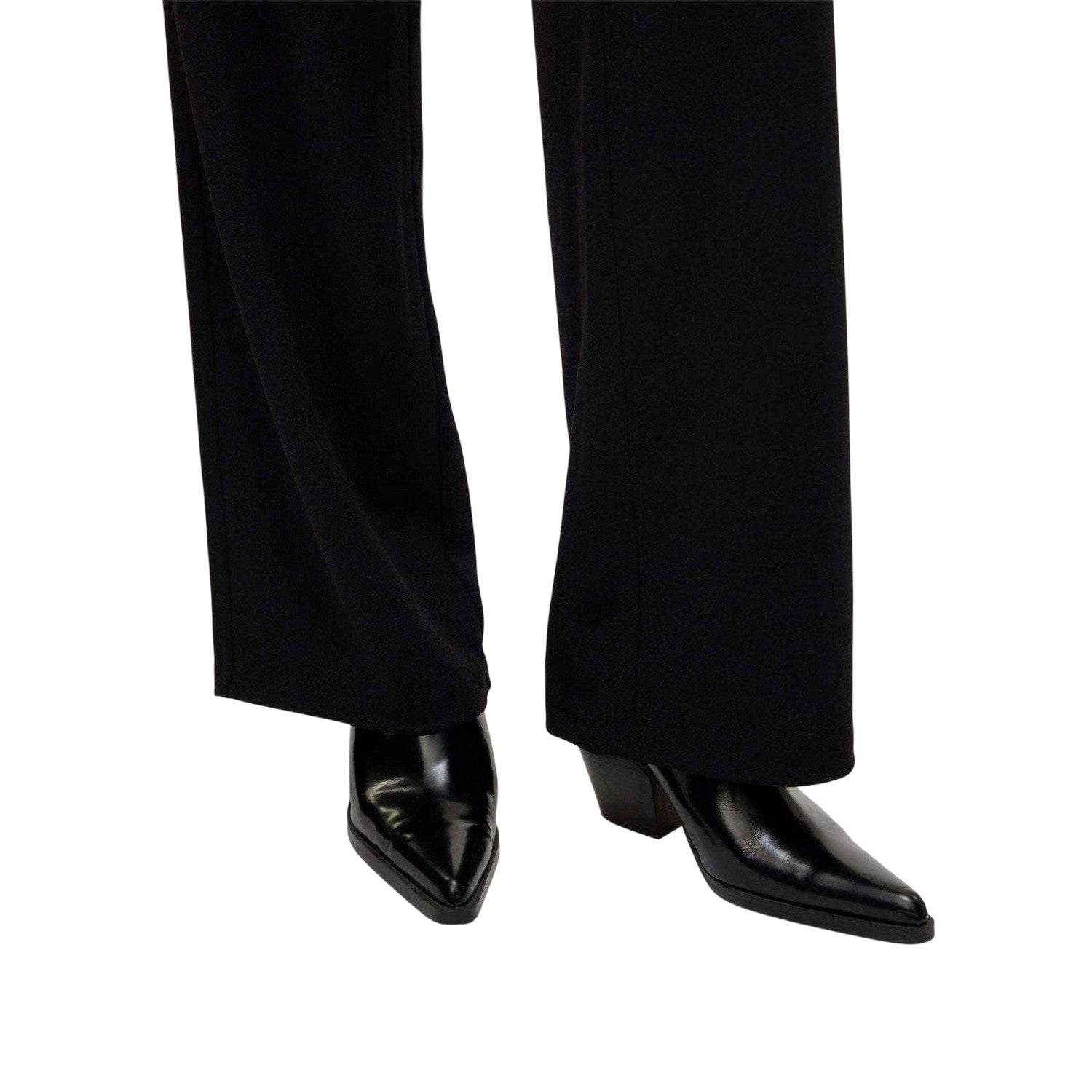 Black - Lifestyle - Vero Moda Womens-Ladies Berlin Plain Relaxed Fit Trousers