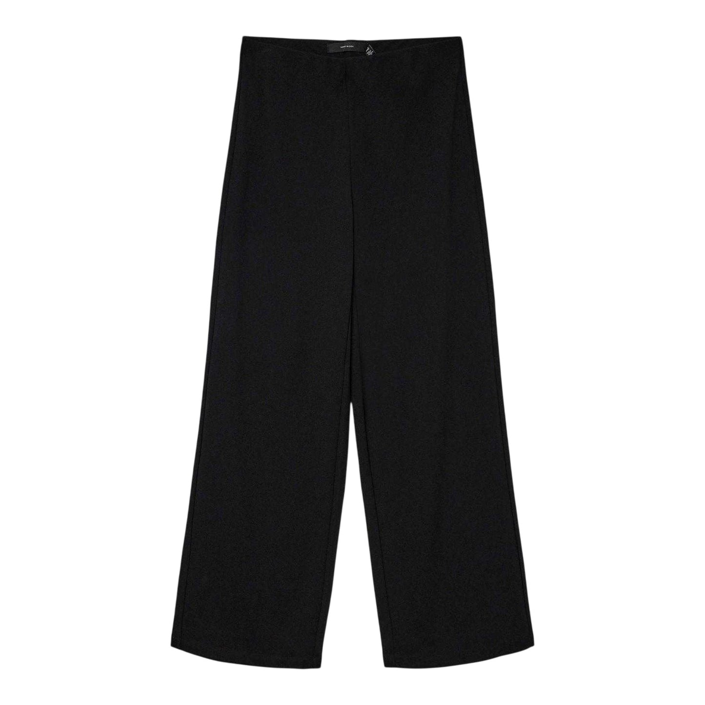 Black - Front - Vero Moda Womens-Ladies Berlin Plain Relaxed Fit Trousers
