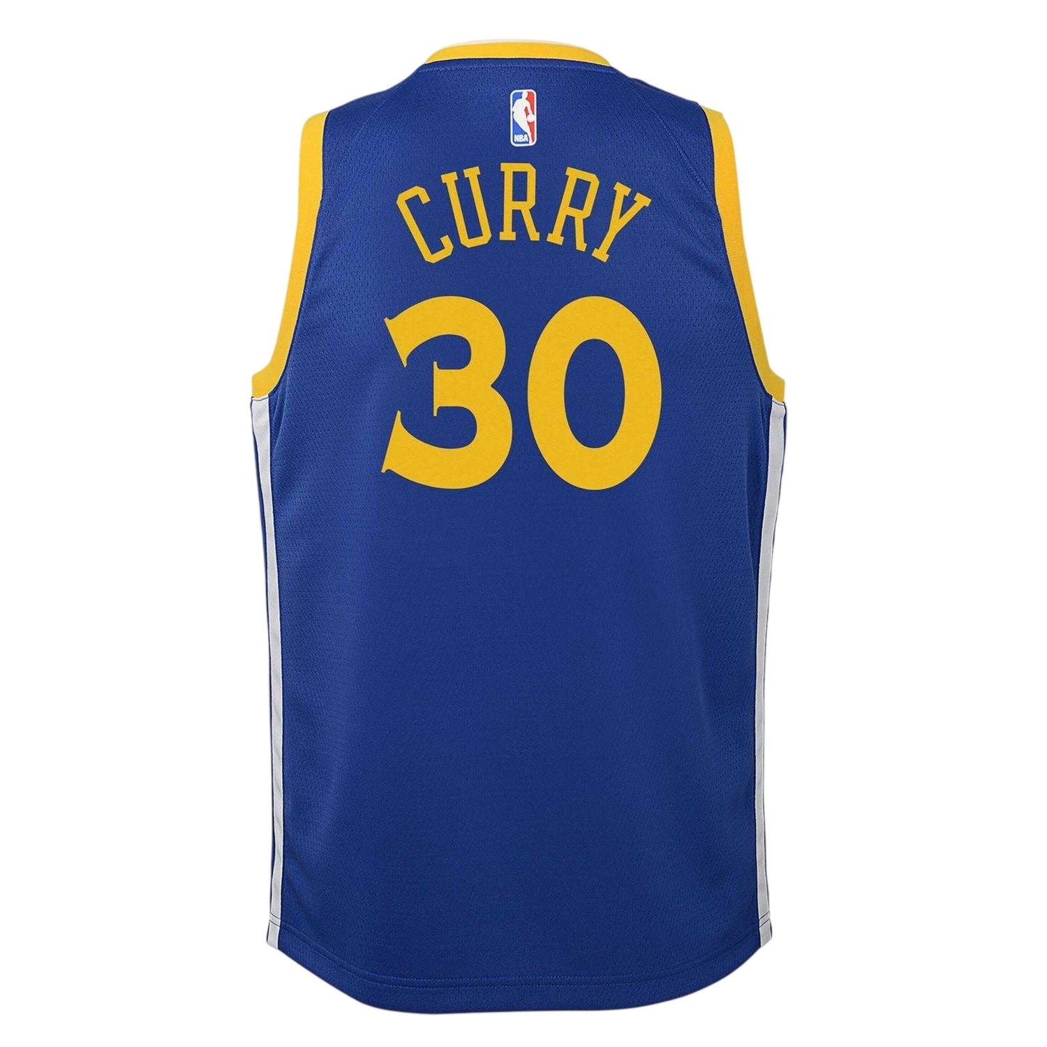 Blue - Back - Nike Childrens-Kids Stephen Curry Golden State Warriors Basketball Jersey