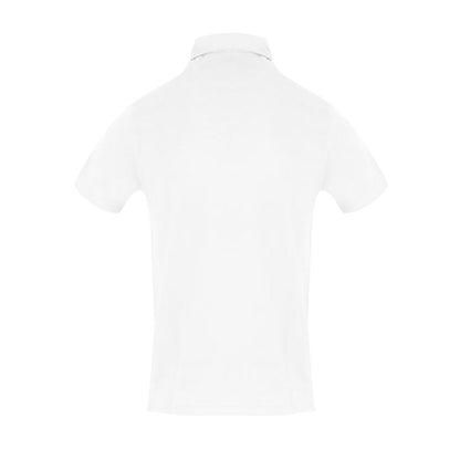 White - Back - Aquascutum Mens Regular Polo Shirt