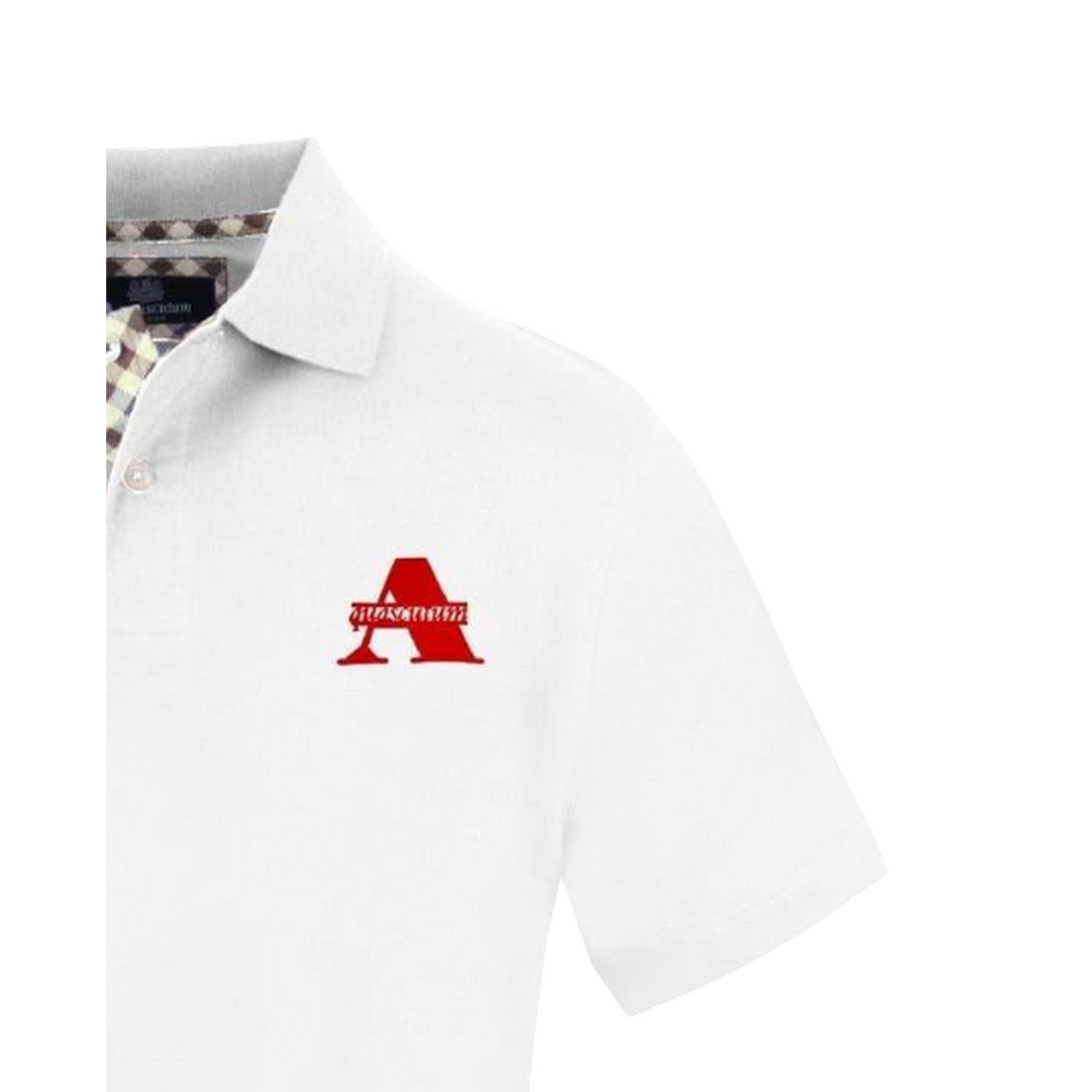 White - Side - Aquascutum Mens Regular Polo Shirt