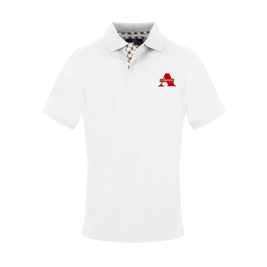 White - Front - Aquascutum Mens Regular Polo Shirt