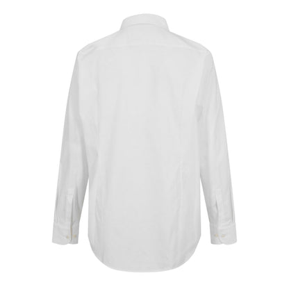 White - Back - Boss Mens P-Hank Oxford Kent Collar Shirt