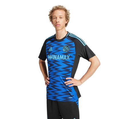 Team Royal Blue - Side - Adidas Mens RC Strasbourg Third Jersey