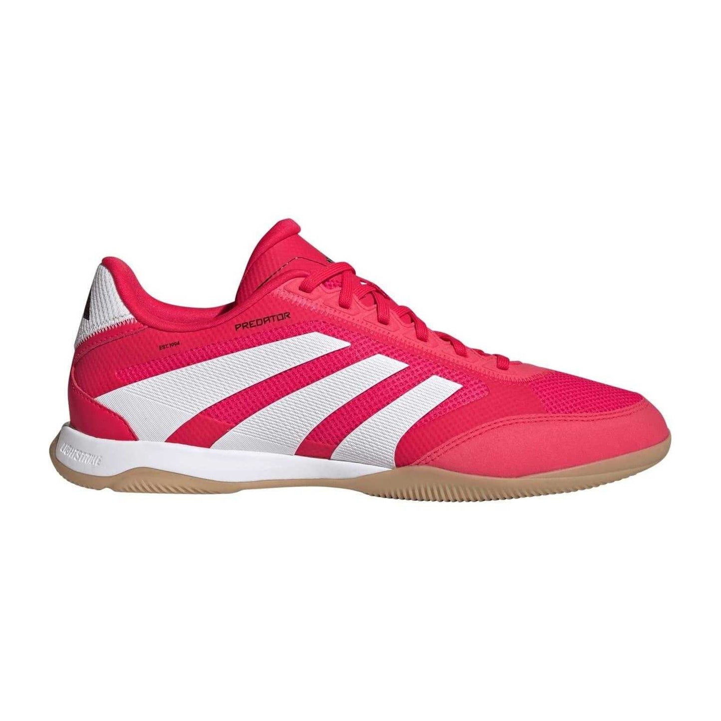 Lucid Red - Front - Predator Mens Predator Club Sala 3 Stripes Trainers