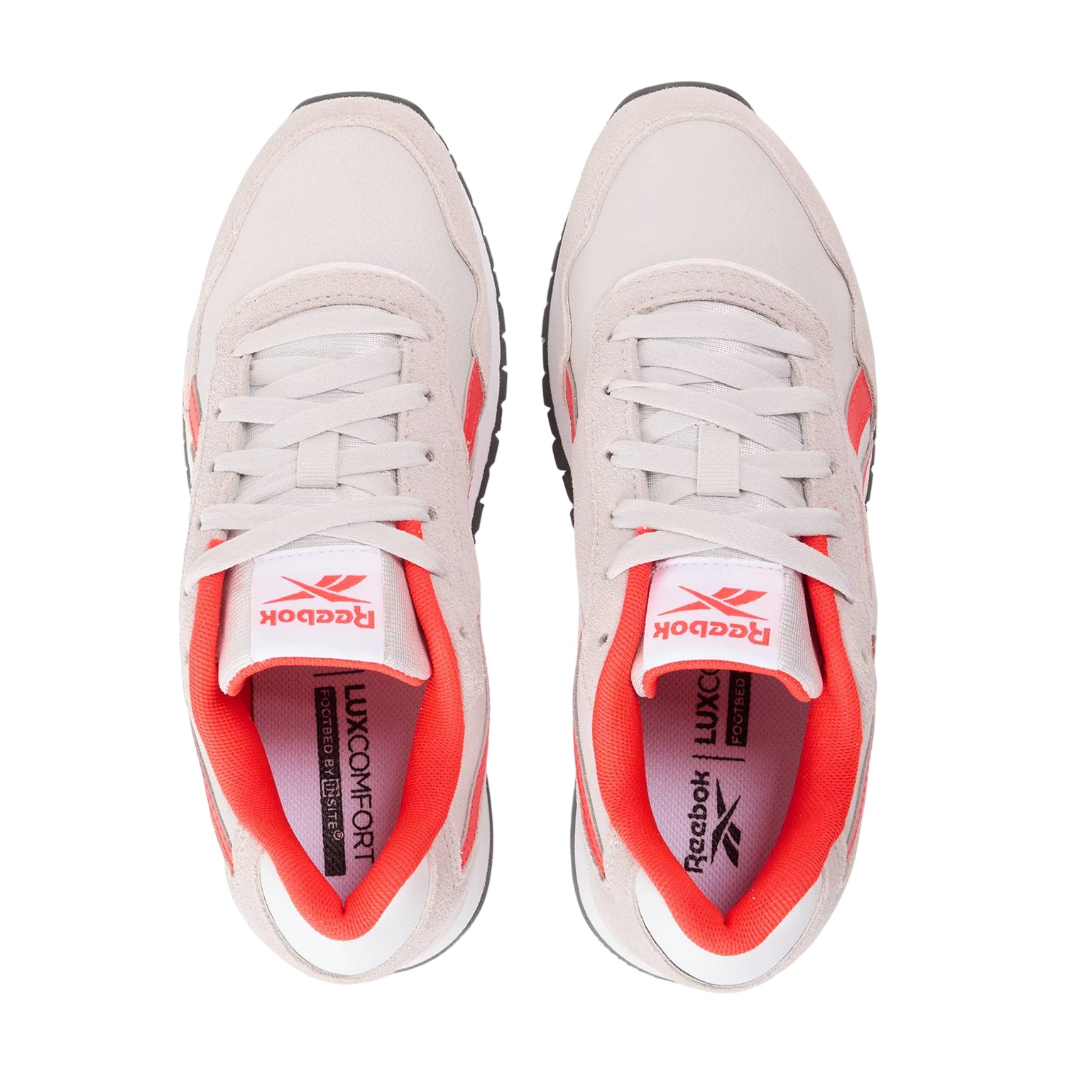 Mist Grey - Side - Reebok Childrens-Kids Glide Logo Trainers
