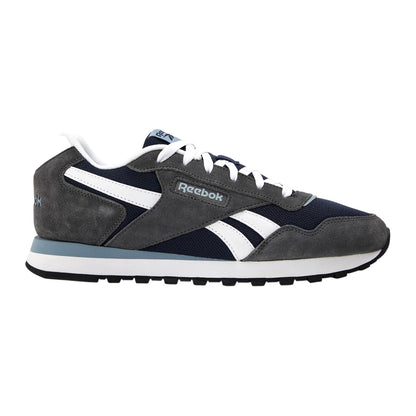 Navy-Grey - Front - Reebok Childrens-Kids Glide Logo Trainers