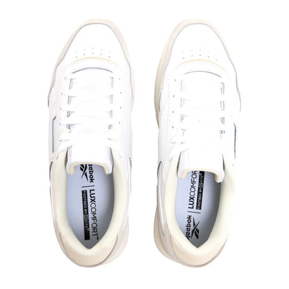 White-Grey - Side - Reebok Childrens-Kids Glide Logo Trainers